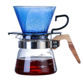 

ECOCOFFEE New 1-4 Cups Counted V60 Coffee Dripper Colorful Creative Barista Coffee Maker