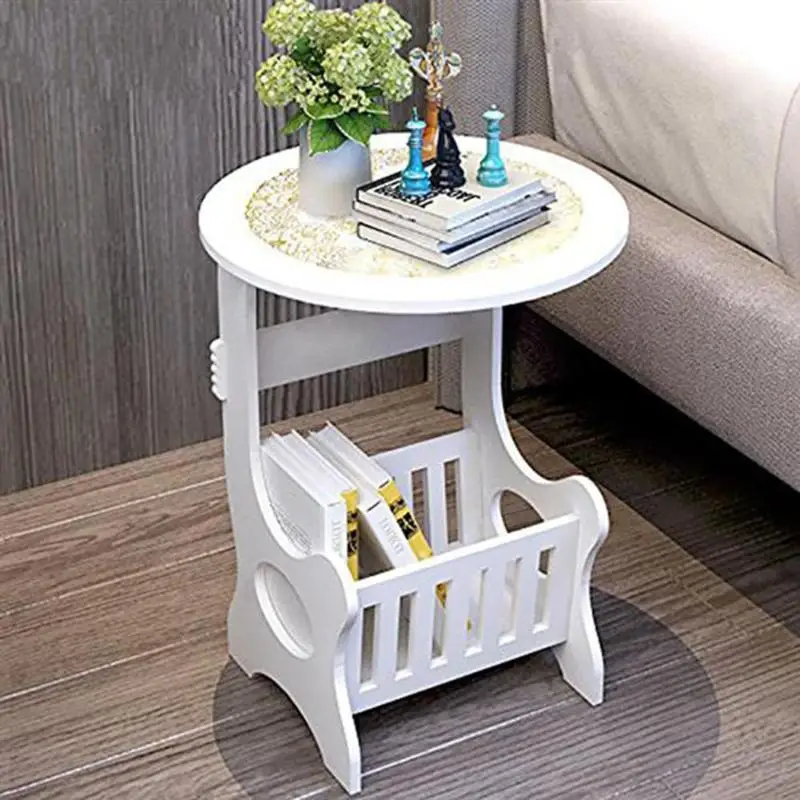 

Wood Plastic Multi-storey Locker Bedside Cabinet Tea Coffee Table White