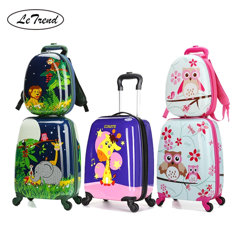 childrens animal suitcases