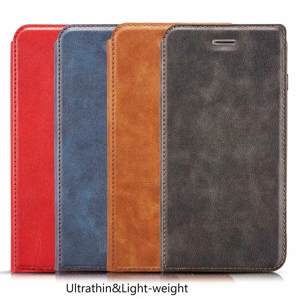 

Contracted and Restoring Ancient Ultrathin Leather Wallet PU Leather Phone Case For Samsung S20 S10 Note10 S9 Note9 S8 Note8 S7