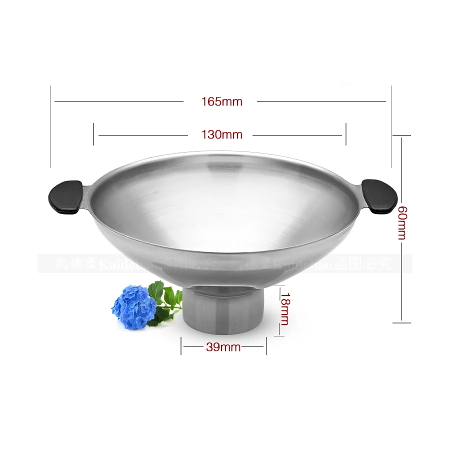 Funnel Stainless Steel Large Diameter Wide-mouth Oil Pickles Milk Filling Household | Дом и сад