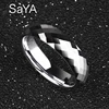 Ring for Men, White Tungsten Wedding Rings Dome Band Comfort Fit High Polished Alliance for Wedding, Free Shipping, Customized ► Photo 2/6