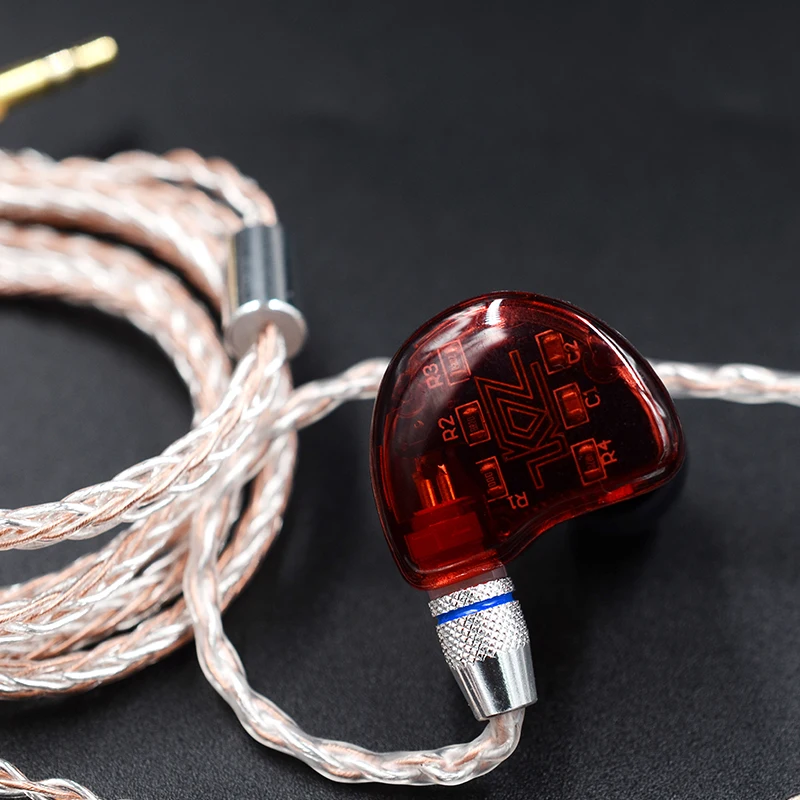 Смешанный Модернизированный 8 жильный Медный Серебряный кабель Earpho 2pin/Mmcx разъем