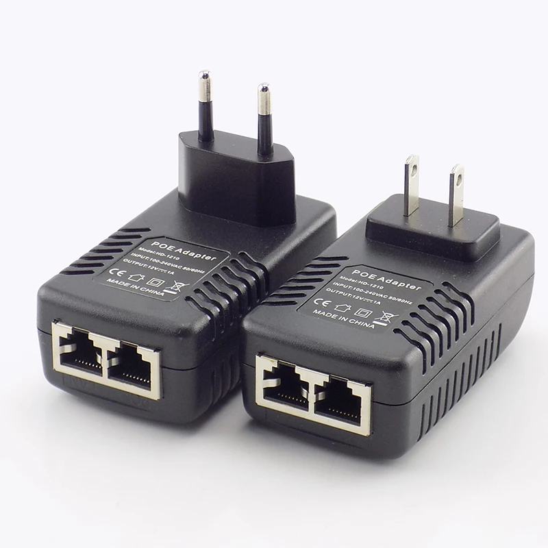 12 В 1A POE инжектор настенный штекер POE переключатель питания адаптер беспроводной адаптер Ethernet для ip-камеры CCTV США/ЕС штекер