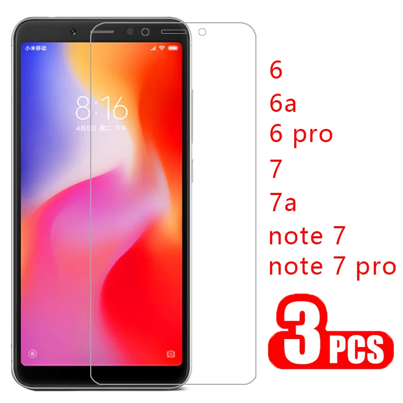 Защитное стекло redmi note 7 pro защита экрана закаленное для xiaomi readmi 7a 6a 6 a пленка xiomi