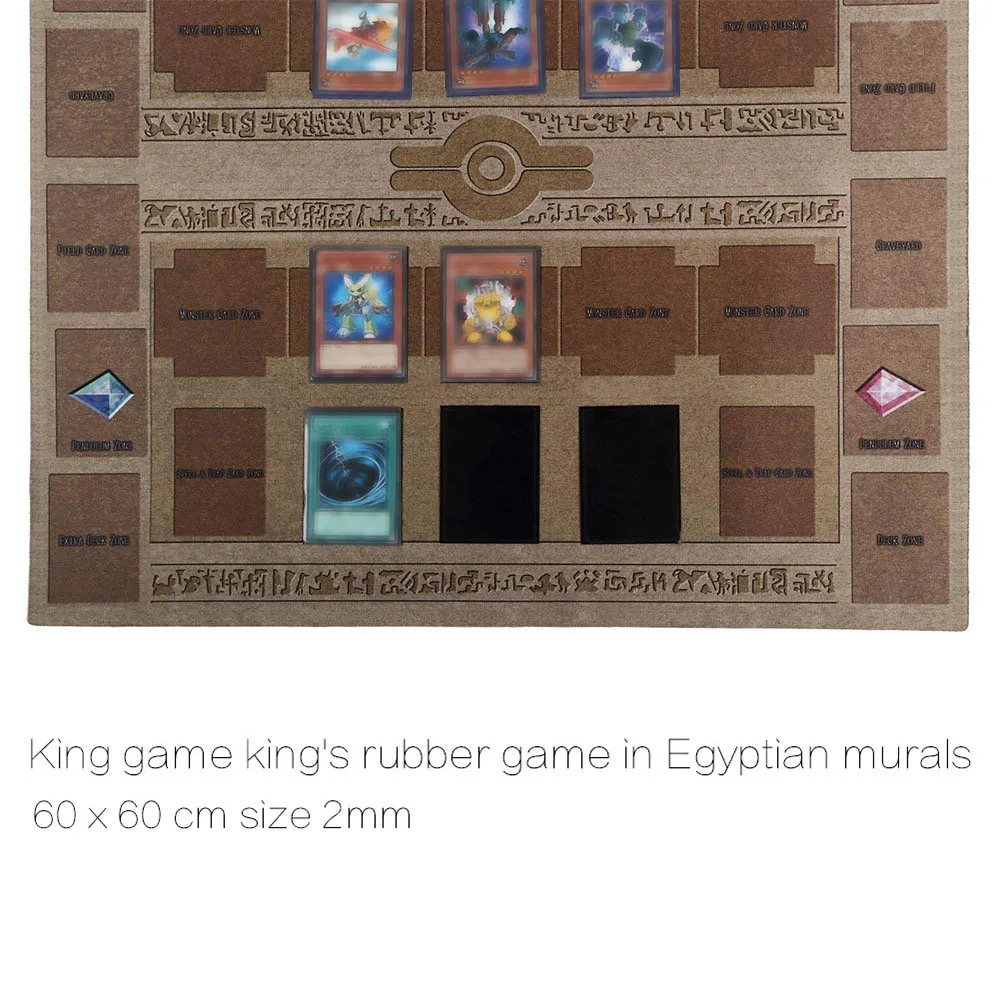 Mintuse 60/×60cm Rubber Play Mat Egypt Mural Style Competition Pad for Yu-gi-oh Card Yellow, 60/×60cm