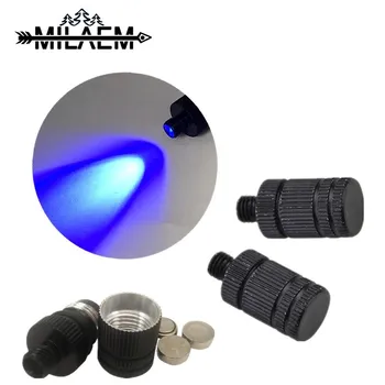

2 Pcs Portable Purple Light Aluminum Bow Sight Lighting Archery Hunting Shoot Sighting Device for IQ Sight Hunting Accessories