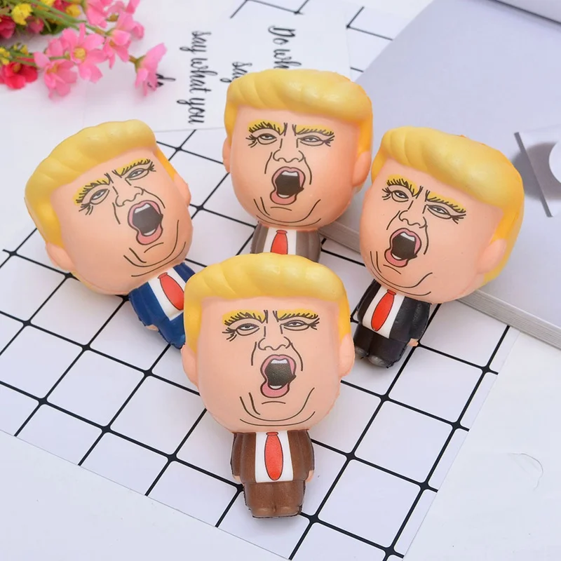 1 шт. Kawaii Shrilling американский президент фигурка медленно отскок шутка игрушка Моделирование PU Антистресс вентирующая игрушка