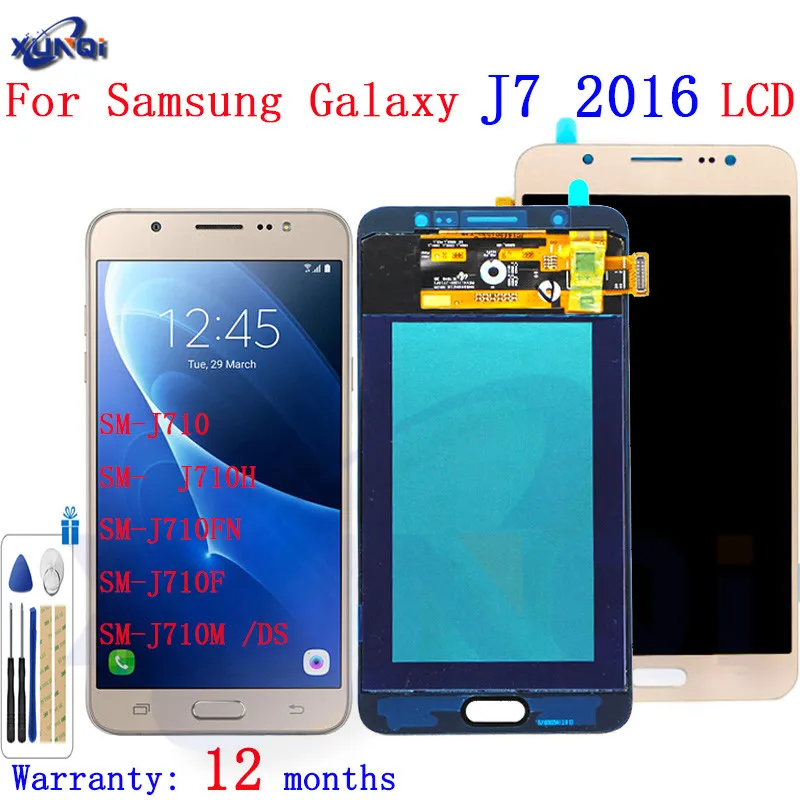 

For Samsung Galaxy J7 2016 J710 J710F J710FN J710M J710Y LCD Display AMOLED LCDs Touch Screen Digitizer Assembly Replacement