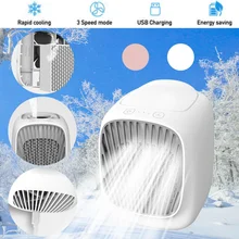 Портативный мини Кондиционер, вентилятор водяного охлаждения, USB увлажнитель воздуха, очиститель воздуха, кулер, вентилятор с 3 зубцами, вентилятор охлаждения для дома и офиса