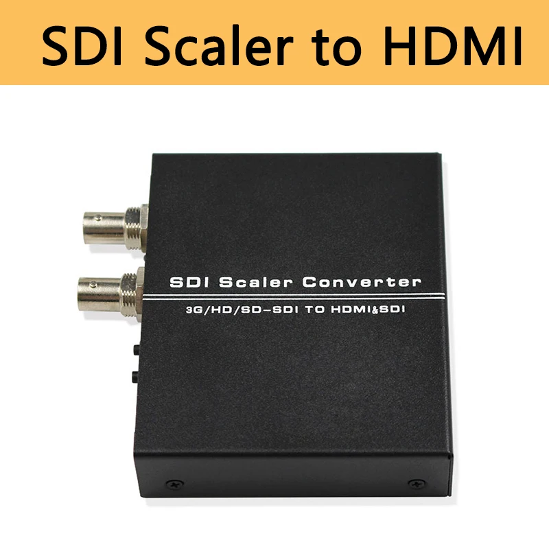 SDI to HDMI Scaler Adapter Converter with SD Loop out 1080p Full HD SD-SDI/HD-SDI/3G-SDI HDMI2SDI HDMI-SDI for Camera Monitor dkvm 4u c2a 4 port kvm switch with vga and usb ports control 4 computers from a single keyboard monitor mouse supports video resolutions up to 204