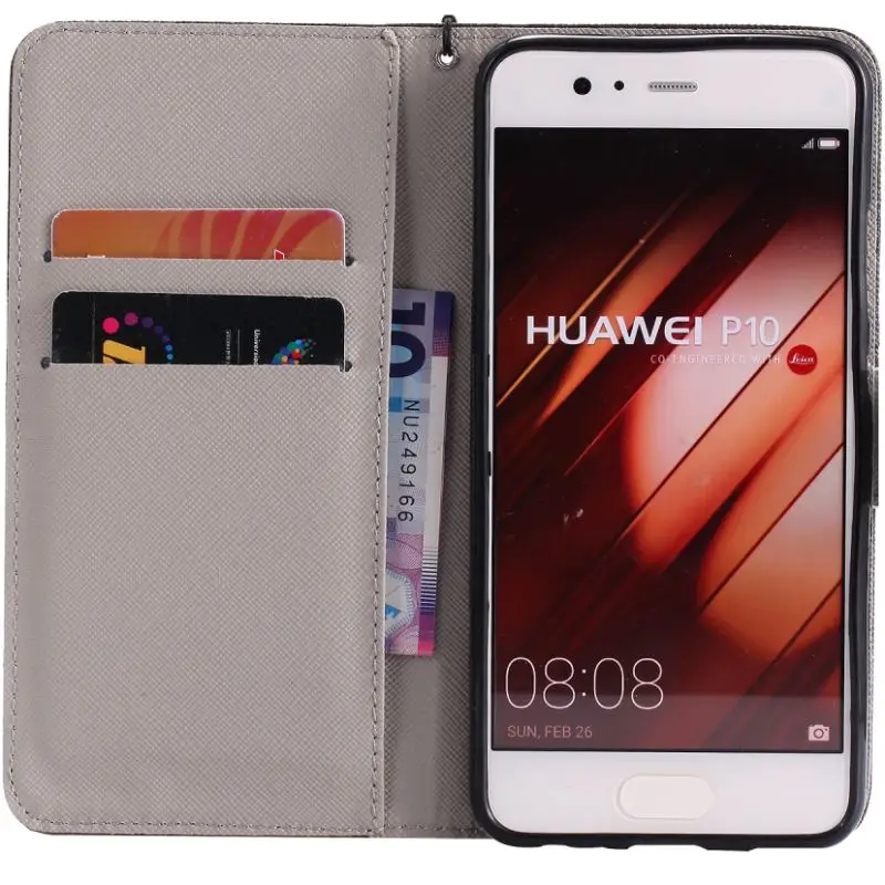 Кожаный флип-чехол для huawei P Smart mate 9 10 P20 Pro P10 P8 P9 Lite Mini 2017 Fundas силиконовый держатель