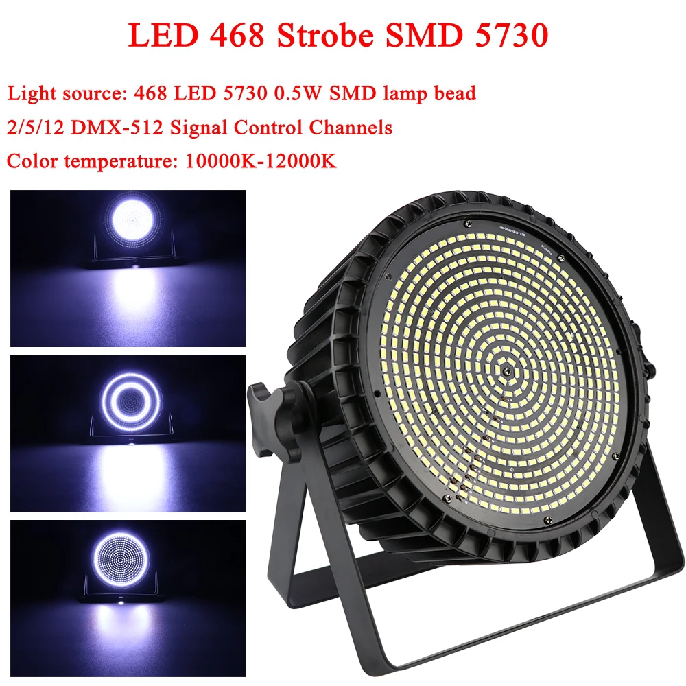 Sound Activated Party Light Strobes Dmx512 Par Light 1250w White Led