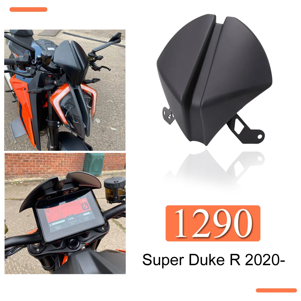 

FOR 1290 Super Duke R 2020 2021 New Front Windshield WindScreen Plate + Rear Passenger Pillion Fairing Cowl Accessories