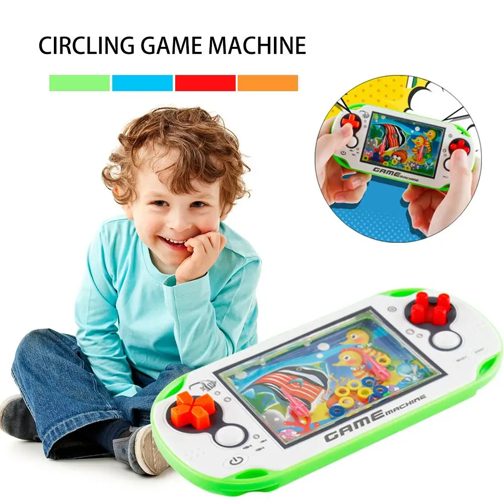 

Cultivate Kid Thinking Ability Toys Water Ring Toss Child Handheld Game Machine Parent-Child Interactive Game Toys Random Color