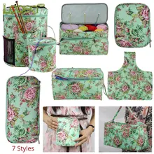 7 видов стилей пустая сумка для хранения пряжи, набор для вязания крючком и спицами, сумка для вязания, аксессуары для шитья, сумка для вязания