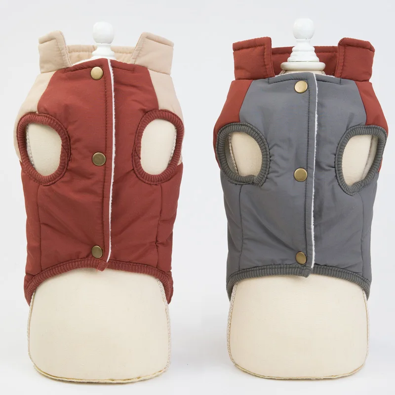 Роговая пуговица, зимнее пальто для собаки, куртка для маленькой собаки, теплая одежда для чихуахуа, французский щенок бульдога, зимняя одежда для собак