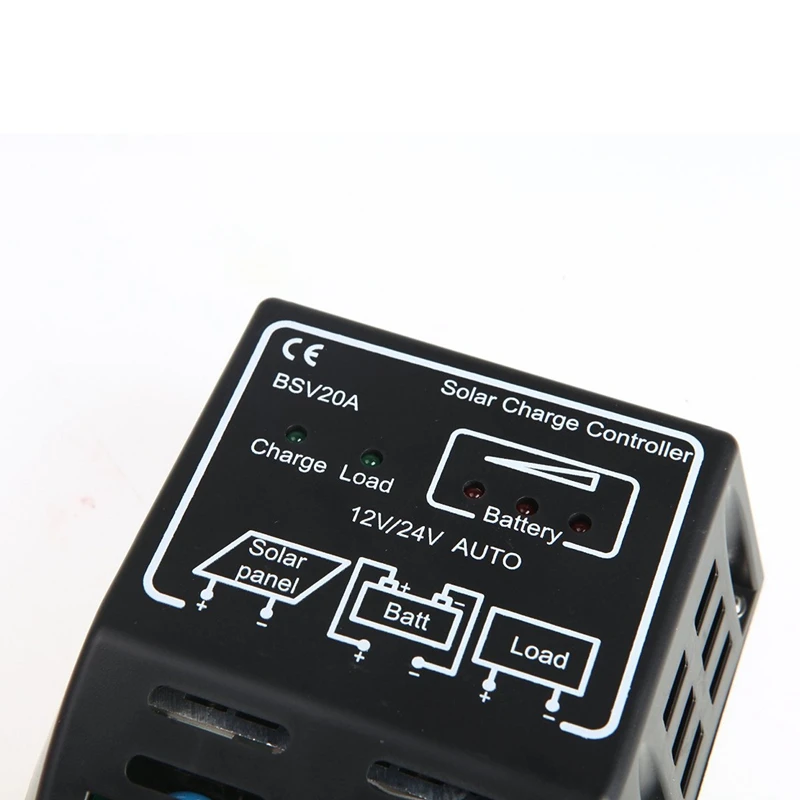 20A 12 V/24 V солнечная панель регулятор заряда батареи Безопасный черный