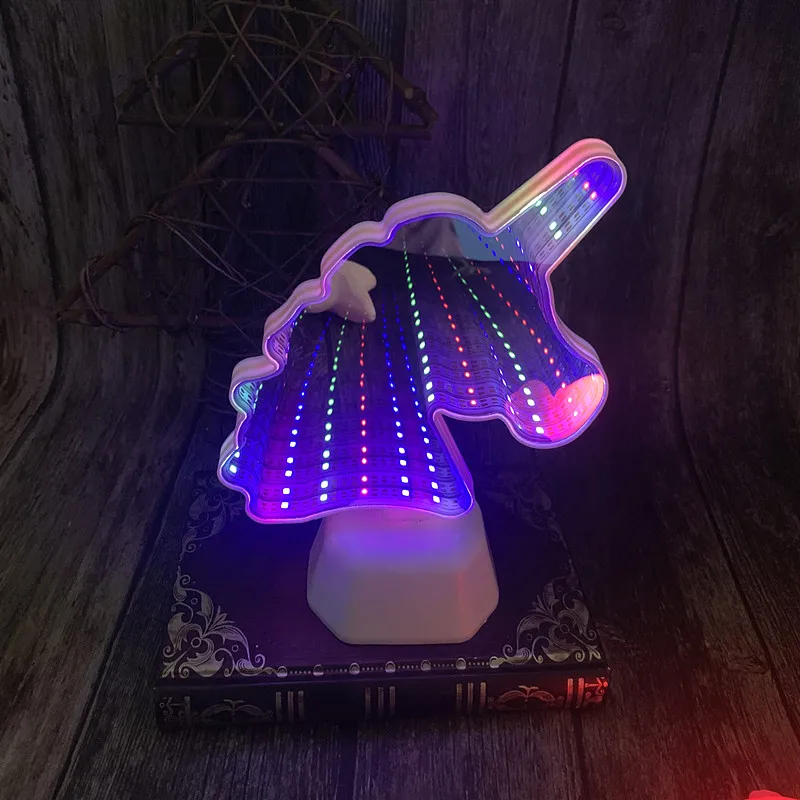 3D LED night lamp with colorful illumination1