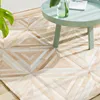 Modern style luxury cowhide seamed patchwork rug natural cow skin triangles carpet for living room bedroom decoration mat 4