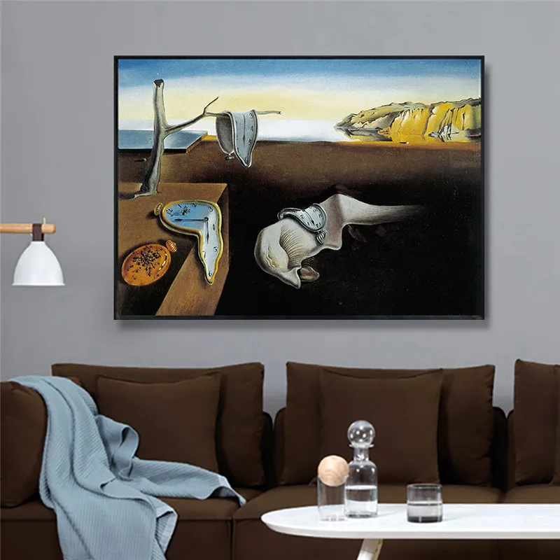 Сохранение памяти Salvador Dali стены искусства Постеры холсты и принты живопись