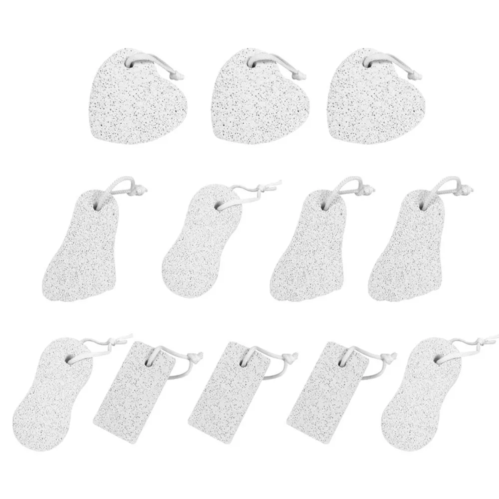 

12Pcs Feet Scraping Stone Double-sided Pumice Stone Natural Pumice Stone Pedicure Tools for Skin Home Feet