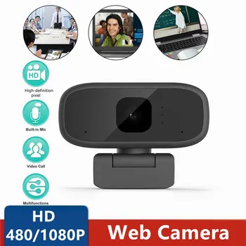 

HD 1080P 480P Webcam Computer PC Web Camera With Microphone For Live Broadcast Video Calling Conference Workcamara Web Para Pc