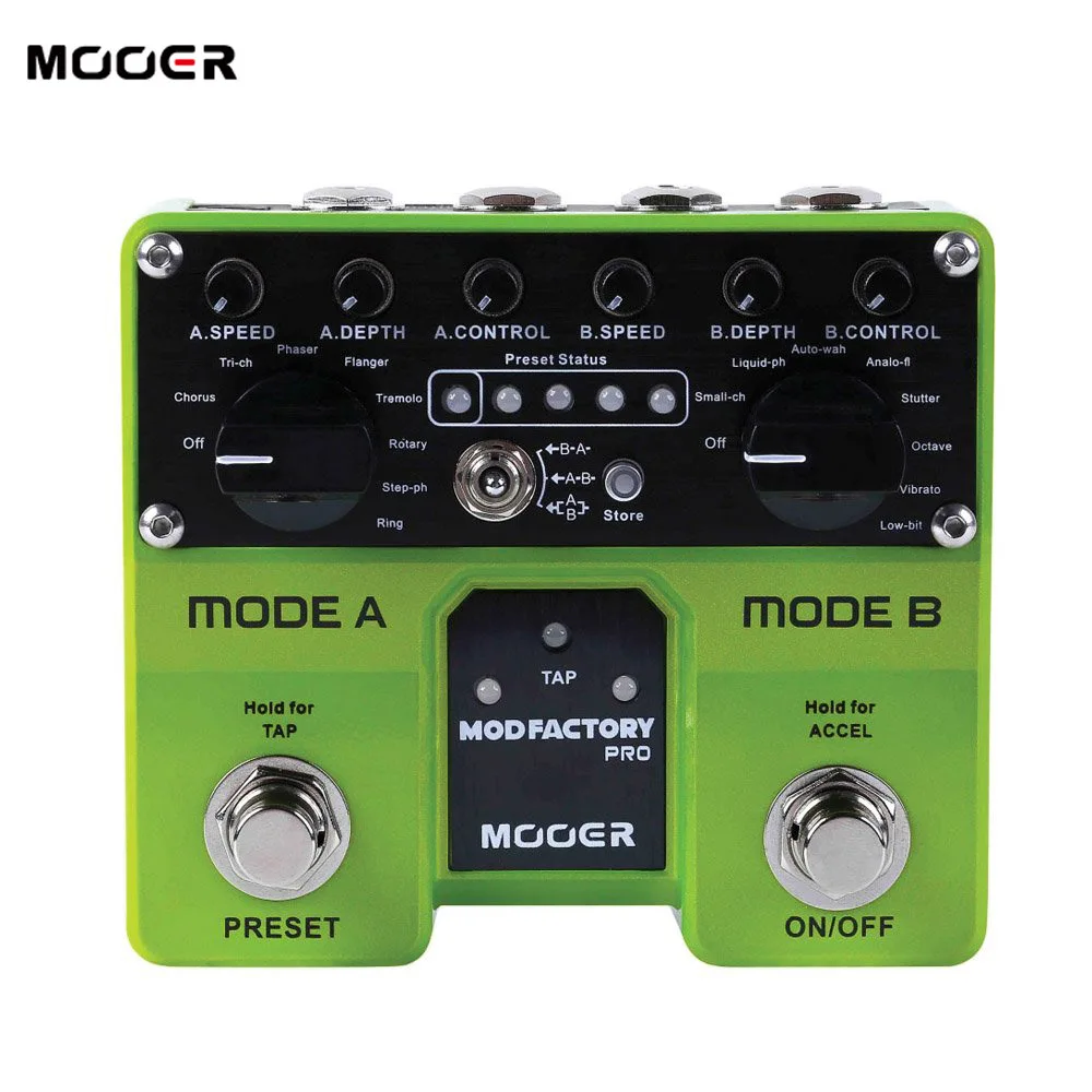 Завод MOOER Mod Pro педаль для гитарных эффектов 2 независимых модуля обработки 16