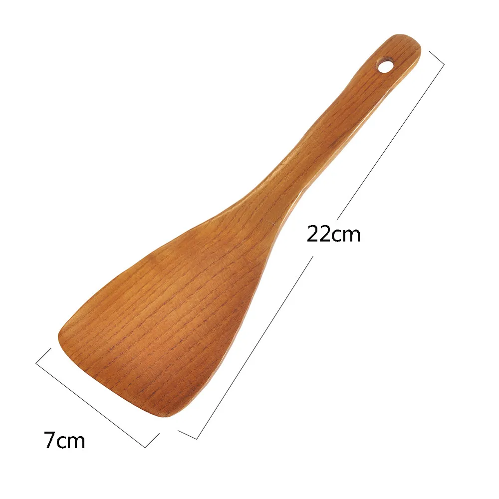 Long Wooden Cooking Rice Scoop Spatula Wood rice spoon Household Kitchen Utensil Non-stick Hand Wok Shovel Kitchen Tools