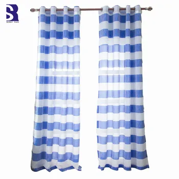 

SunnyRain 2-Piece Striated Tulle Bedroom Curtains Window Curtain Living Room Grommet