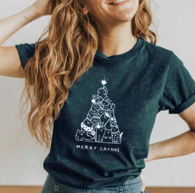 Merry catmas shirt Clearance