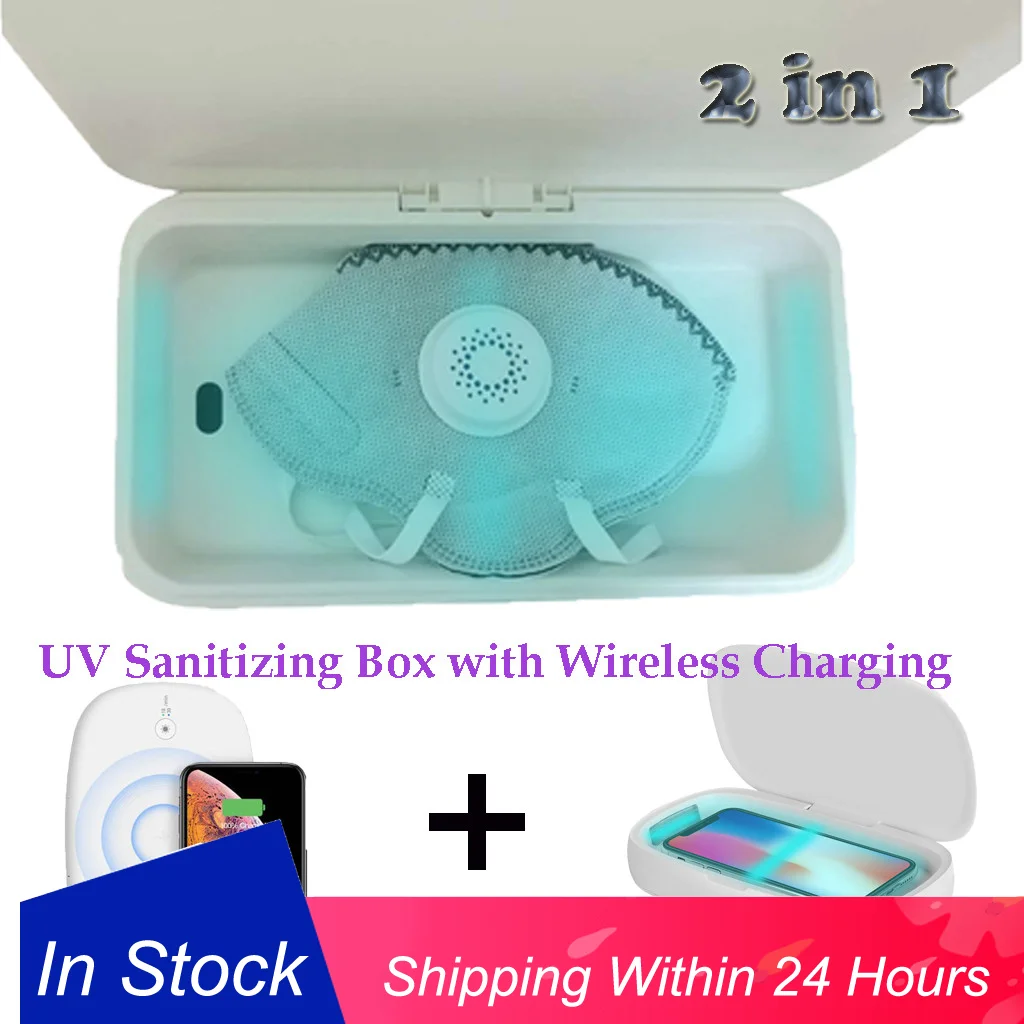 

Respirator Face Mask MOMAX 10W Wireless Charging Charger UV-Box Sanitizing Box for Mask for iPhone