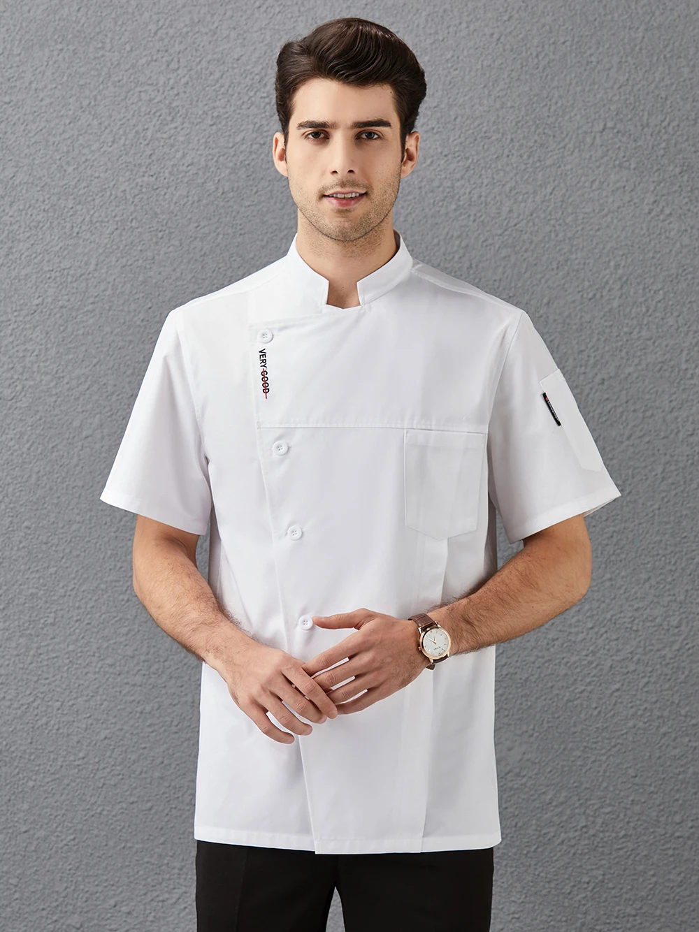 2021 New Chef Clothes Uniform Restaurant Kitchen Cooking Chef Coat Waiter Work Jackets Professional Uniform Overalls Outfit