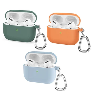 

Silicone Case For Airpods Pro Case Wireless Bluetooth Ultra Slim Silicone Protective Case for Airpods pro Funda Airpods Case