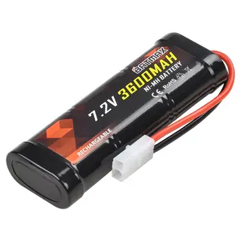 

7.2V 3600mAh High Capacity NiMH Battery with Standard Tamiya Connectors for RC Cars, RC Truck, RC Airplane, RC Helicopter, RC Bo