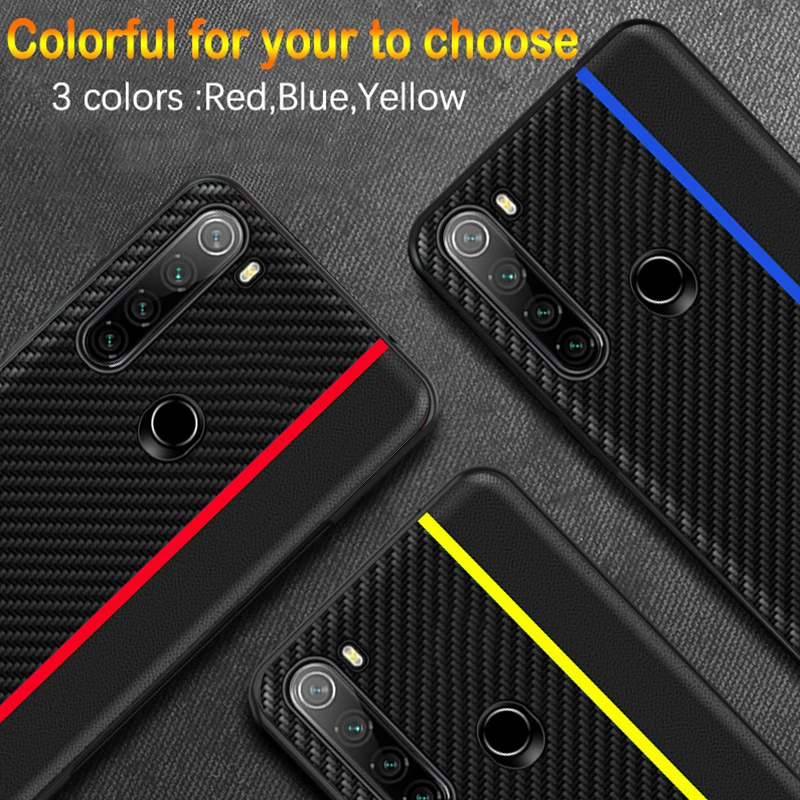 Для Red mi Note 8T чехол Оригинальное углеродное волокно кожаный защитный чехол для Xiaomi mi Note 10 Красный mi K30 CC9 Pro Note 8 Pro 7A 8A чехол