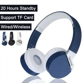

Over Ear bluetooth Headphone Wireless 3.5mm Wired Stereo Foldable Adjustable Headset TF With Mic for Phone Tablet