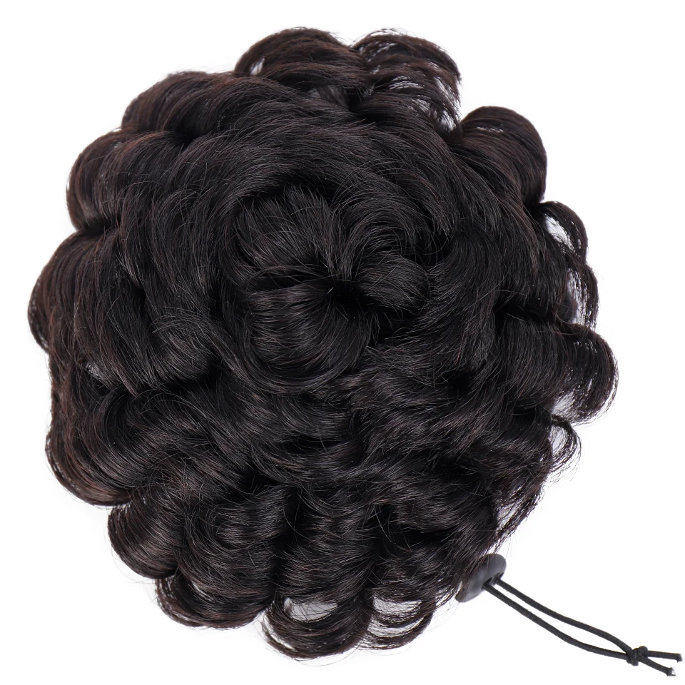 

clip ins chignon cheveux naturelle humain hairs bundles human hair extension canbe adjust tightness clip in human hair ponytail