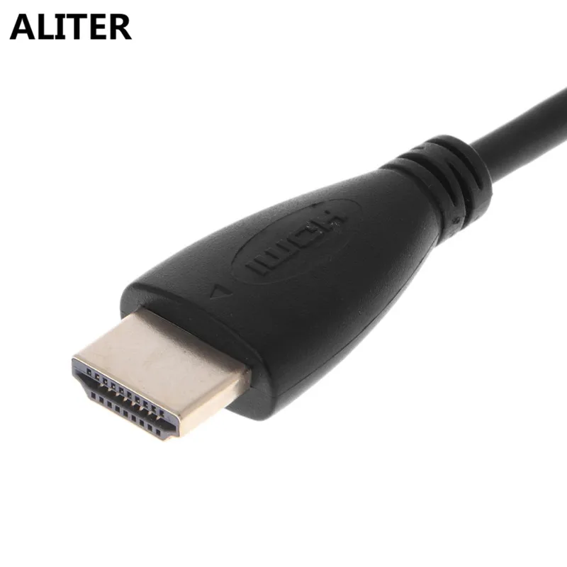 ALITER прямоугольный 90 градусов мини HDMI к HDMI спиральный кабель конвертер адаптер спиральный кабель