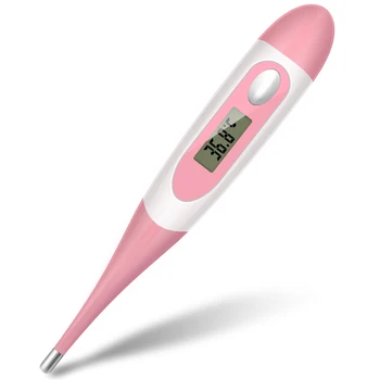 

Digital LCD Thermometer Flexible Tip Armpit Oral Temperature Meter