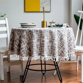 

Linen Jacquard with pillowcaseTablecloth Dining Table Cloth Clothes Cloths Desk Cover Rectangular for Table Decoration Manteles