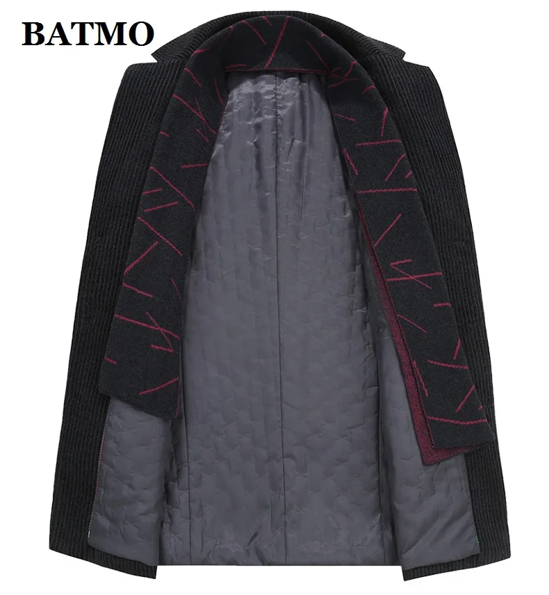 BATMO/Новое поступление, зимний высококачественный шерстяной Тренч для мужчин, мужские шерстяные повседневные куртки, большие размеры M-4XL 895