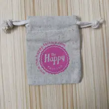 1000 шт джутовая Льняная сумка на шнурке на заказ 7*9 см Подарочная сумка для ювелирных изделий с логотипом на заказ и