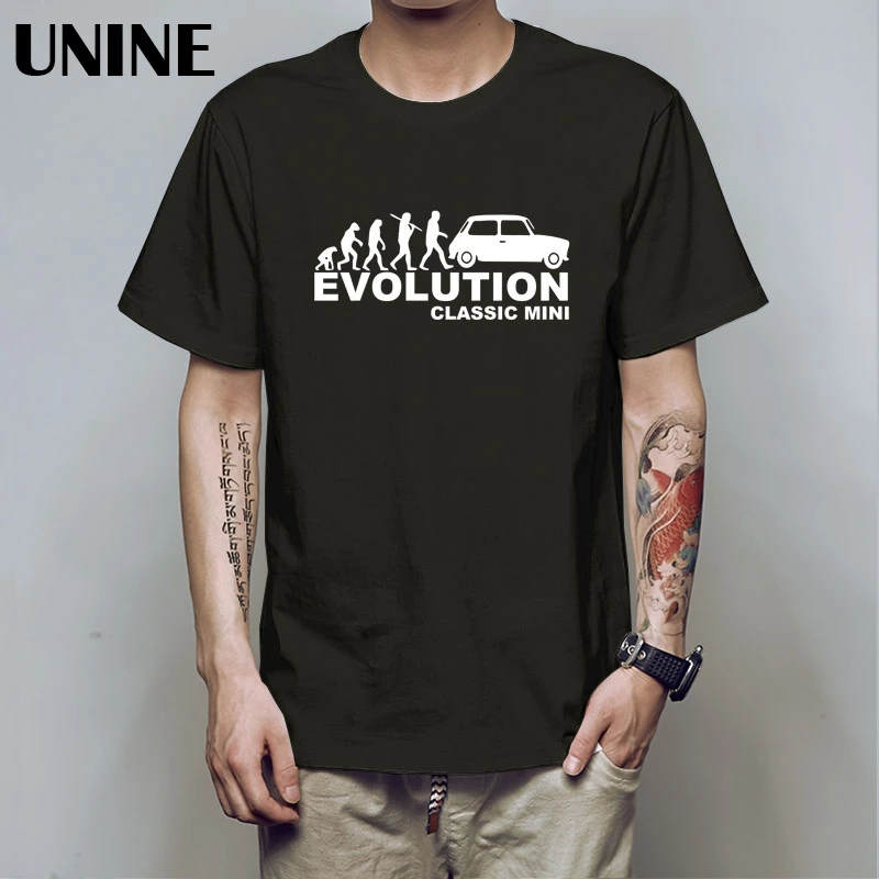 Остин Mini Cooper Evolution Футболка Мужская S Классическая гоночная ралли Evo Evolution 3D печатная футболка из хлопка