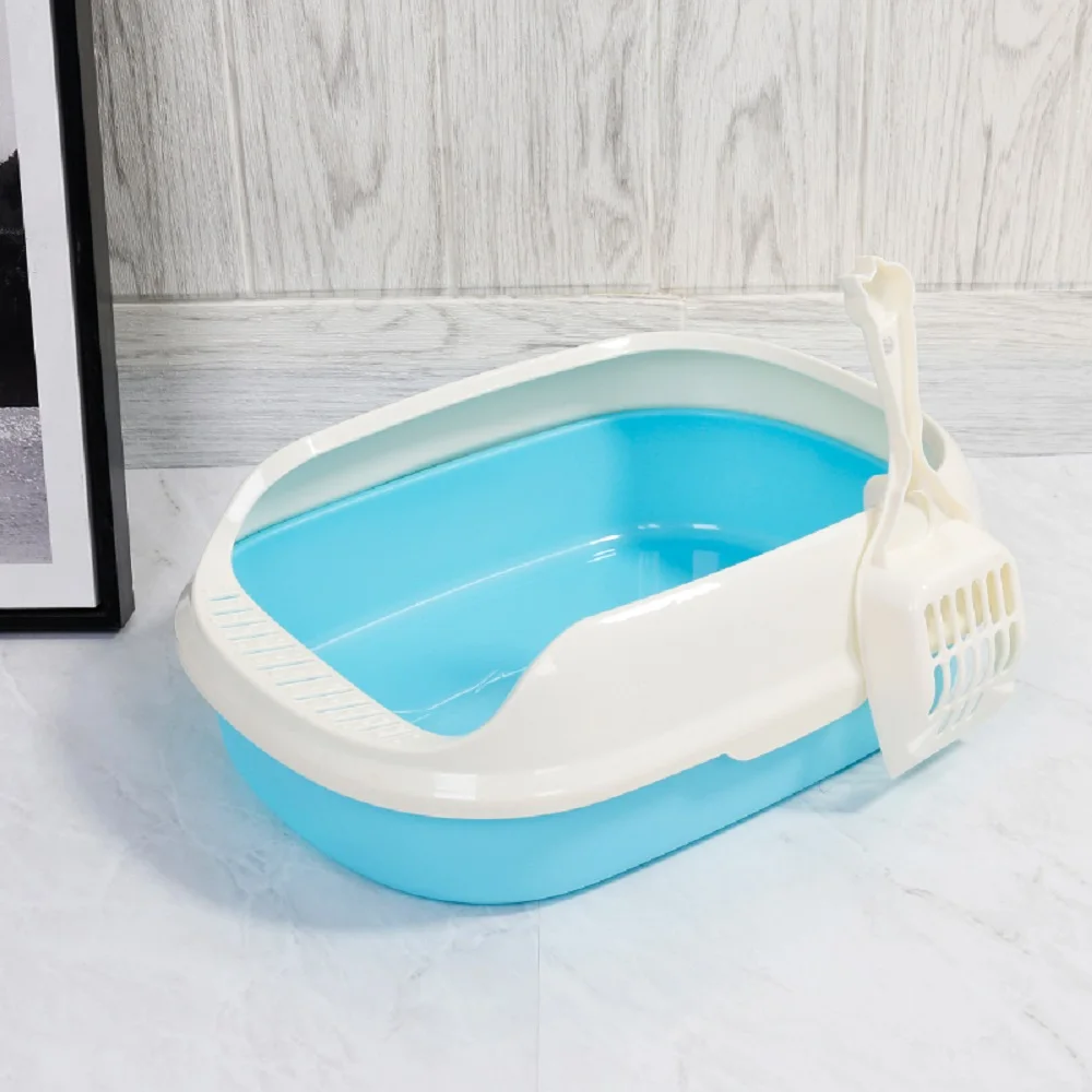 Pet Cat Litter Box Dog Toilet Cat Dog Tray Teddy Anti-Splash Toilette With Cat Litter Shovel Puppy Cats Indoor Home Sandbox