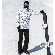 SMN мужской лыжный костюм Лыжная куртка брюки ветроустойчивый Влагоустойчивый термический Сноуборд костюм-30 градусов мужской с капюшоном Лыжная одежда брюки