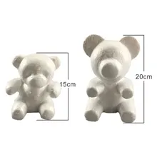 1 шт. белый пенопласт моделирование Полистирол Пенопласт медведь плесень на День святого Валентина подарки День Рождения Вечеринка свадебные украшения