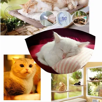 

Sunny Sunshine Cat Hammock Window Mounted Bed Pet Home Suction Resting Space