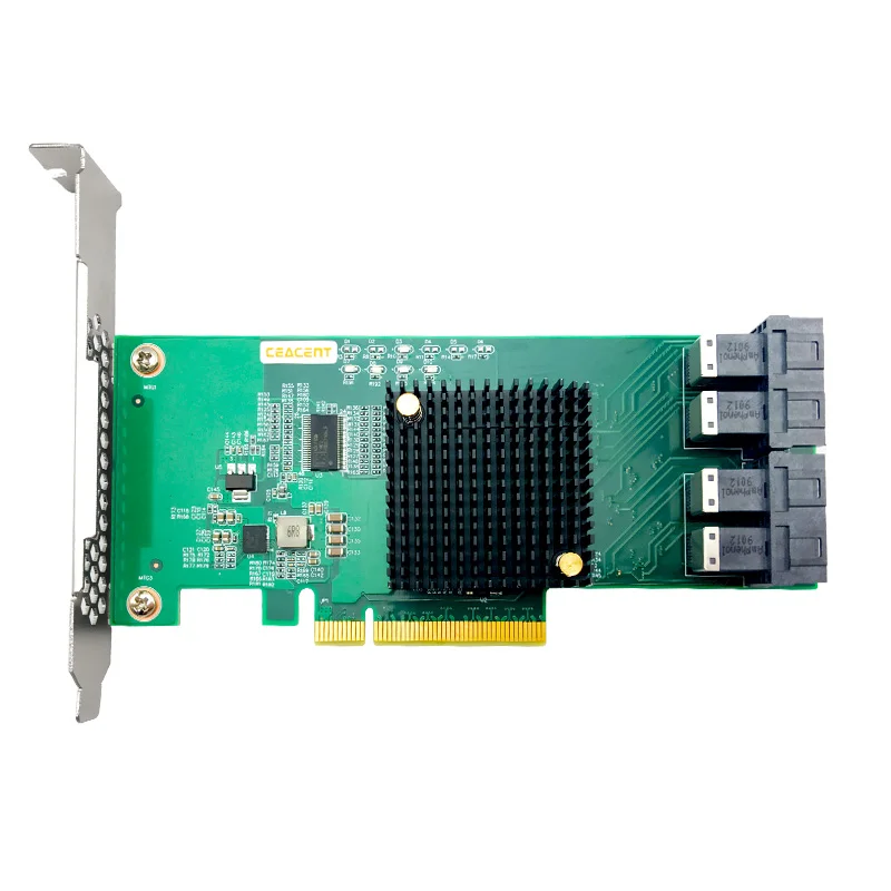 

Ceacent NVMe Controller ANU24PE08 SFF8643 to SFF8639 U.2 Quad port PCIe X8 ( not with cable )