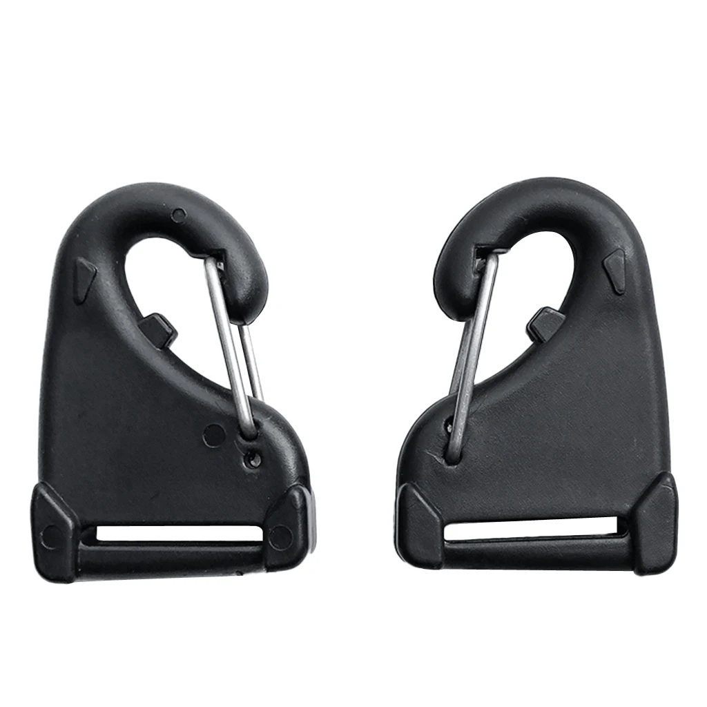 4 Pcs Nylon Outdoor Belt Carabiner Key Holder Hooks Strap Clips